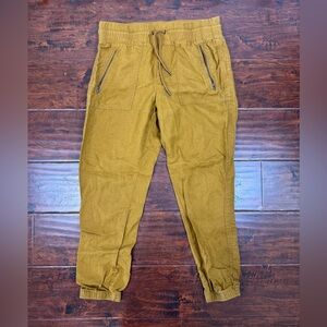 Athleta Cabo Linen Jogger, 6 Womens, Tan Jogger Pants